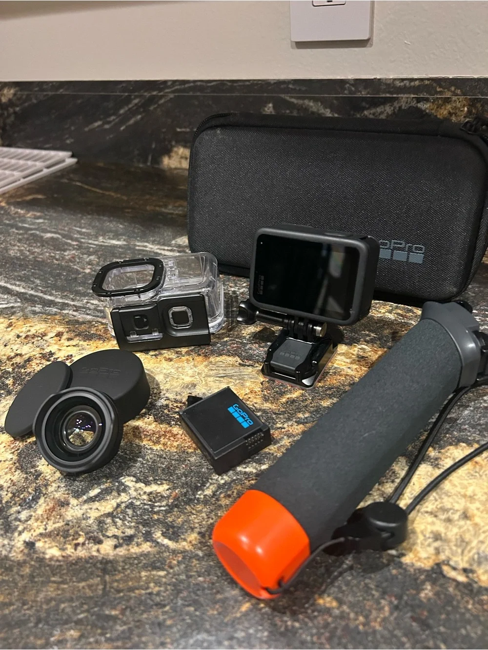 New GoPro Hero 13 Black with extra macro lense, 2x batteries & accessories